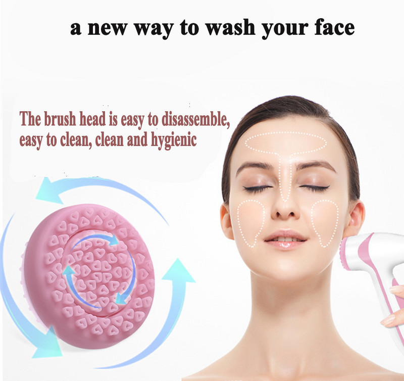 Elektromos arctisztító kefekészlet Nu Galvanic Spa bőrápoló masszírozó Face Lift Sonic Pore Cleaner Távolítsa el a mitesszer gépet