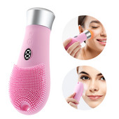 Elektrinis veido valiklis Silikoninis Valomasis šepetėlis Veido Pore Deep Inkštirų plovimas Makiažo valiklis Putojantis Šepetys Sonic Massager