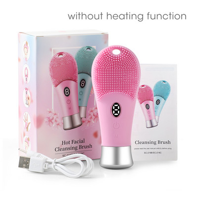 Elektrinis veido valiklis Silikoninis Valomasis šepetėlis Veido Pore Deep Inkštirų plovimas Makiažo valiklis Putojantis Šepetys Sonic Massager