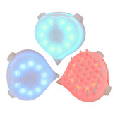2 az 1-ben ultrahangos kétoldalas arctisztító hámlasztó kefe Red Therapy Light Vibrate elektromos arcradír kefe