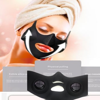 EMS Beauty Instrument Mask Microcurrent Face Lifting Device V Shape Double Chin Mask Facial Slimming Skin Sighting Face Therapy