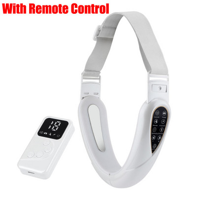 Új EMS Facial Lifting Beauty Massager LED fotonterápiás arc, karcsú, feszes dupla áll, V arc alakú arcemelő öv távirányítóval