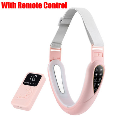 Új EMS Facial Lifting Beauty Massager LED fotonterápiás arc, karcsú, feszes dupla áll, V arc alakú arcemelő öv távirányítóval