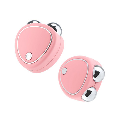 EMS Micro Current Beauty Instrument Facial Lifting Salendav Seade Eemaldab tursed Vähenda Kortsude Vibratsiooni Kahe rulliga masseerija