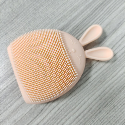 1 buc Perie de curățare a feței din silicon în formă de iepure Produs pentru spălarea feței Produs de curățare a porilor Perie pentru exfoliant pentru față Îngrijirea pielii