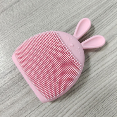 1 buc Perie de curățare a feței din silicon în formă de iepure Produs pentru spălarea feței Produs de curățare a porilor Perie pentru exfoliant pentru față Îngrijirea pielii