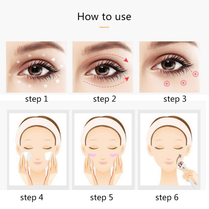 1PC Електрически устройства за красота на очите Ролков масажор Премахване на бръчки Тъмни кръгове против стареене Мини вибрационен масаж Домашна употреба Здраве