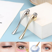 Fém Eye Roller Masszázs Stick Szemkörnyékápoló Krém Applikátor Kozmetikai Spatulák Arckezelés
