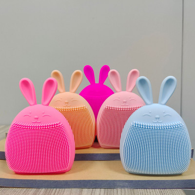 1 buc Perie de curățare a feței din silicon în formă de iepure Produs pentru spălarea feței Produs pentru curățarea porilor Exfoliator Perie pentru exfoliant pentru față Îngrijirea pielii