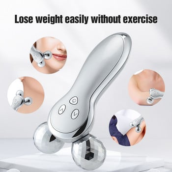 3D Roller V Face Lifting Massager Micro Current Skin Σύσφιξη Συσκευή αφαίρεσης ρυτίδων Facial Body Slimming Shaping Machine Massage