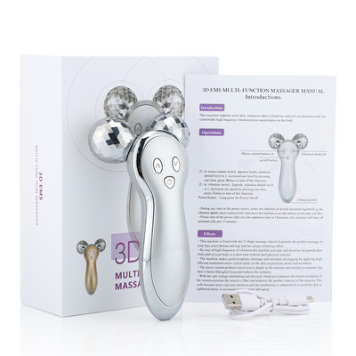3D Roller V Face Lifting Massager Micro Current Skin Σύσφιξη Συσκευή αφαίρεσης ρυτίδων Facial Body Slimming Shaping Machine Massage