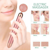 Elektromos Jade Roller Természetes Jade Quartz Roller Arcmasszázs Roller Stone Face Beauty SPA Elektromos Jade Masszírozó Bőrlifting