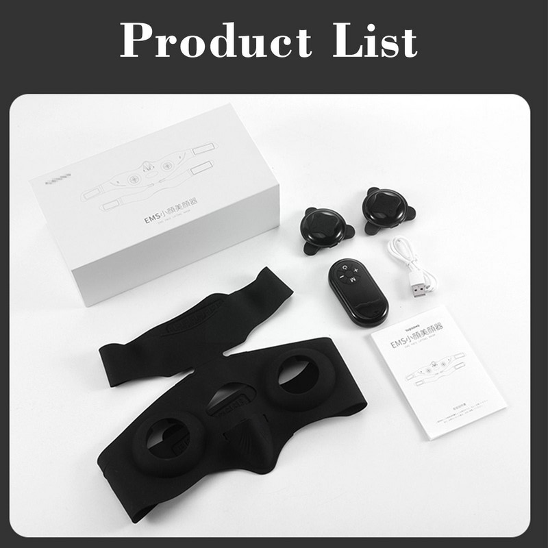 EMS V-Shape Face Lifting Masaj Masca de slăbire Reduce obrajii bărbie Beauty Up Dispozitive anti fețe Lift Rid Double Bel V8R5