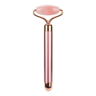 Elektromos arcvibrátor Rose Jade Roller Face Lifting Bőrfeszesítő Öregedésgátló Karcsúsító Guasha Jade Stone szépségmasszázs eszköz