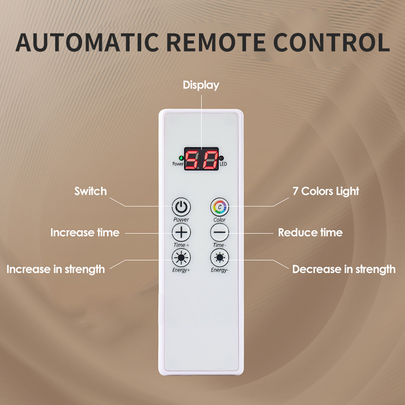 7 цвята Силиконова LED светлинна терапия за лице и шия Маска за подмладяване на лицето против бръчки Грижа за кожата Led маска