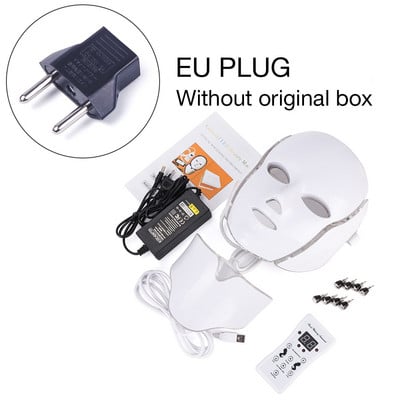 iebilif 7 Colors Photon elektromos LED arcmaszk nyaki bőrfiatalítással aknés ránctalanító szépségápoló szalon otthoni használatra