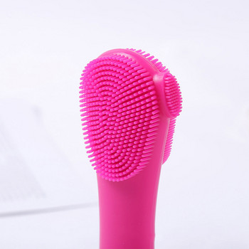Ултразвукова силиконова електрическа четка за почистване на лице Sonic Face Cleanser Cleansing Skin Mini Washing Brush USB Rechargeable
