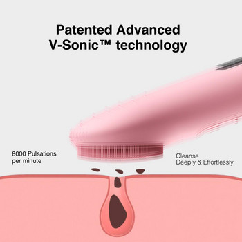 Електрическа силиконова четка за лице Масажор за почистване на кожата Четка за лице Вибрация Sonic Cleanser Машина за четка за лице с дълбоки пори