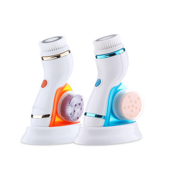 4 σε 1 ηλεκτρική βούρτσα καθαρισμού προσώπου Wash Face Cleanser Skin Pore Cleaner Καθαρισμός σώματος Μασάζ Mini Beauty Massager Brush