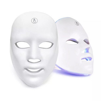 Седем цвята Led маска за лице Безжична фототерапия Photon маска за лице се използва за подмладяване на кожата против стареене Грижа за кожата USB char