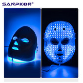 EMS Face Care Treatment Beauty Anti Wrinkle Akne Therapy Whitening Instrument Light LED arcmaszk nyaki bőrfiatalítással
