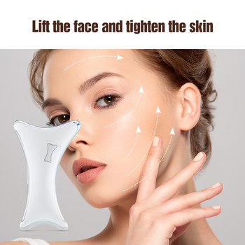 Electric Gua Sha Board Facial Massager 3 χρωμάτων LED Light Δονητικό μασάζ Scraping Face Lifting Firming Beauty Machine