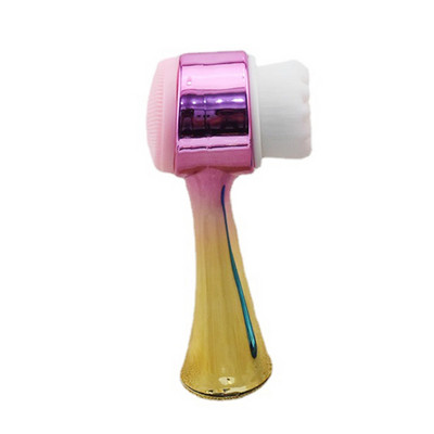 Dvostrane četkice za čišćenje LICA Silikonske ručne četke za pranje lica za duboku šminku za piling pora D0UE