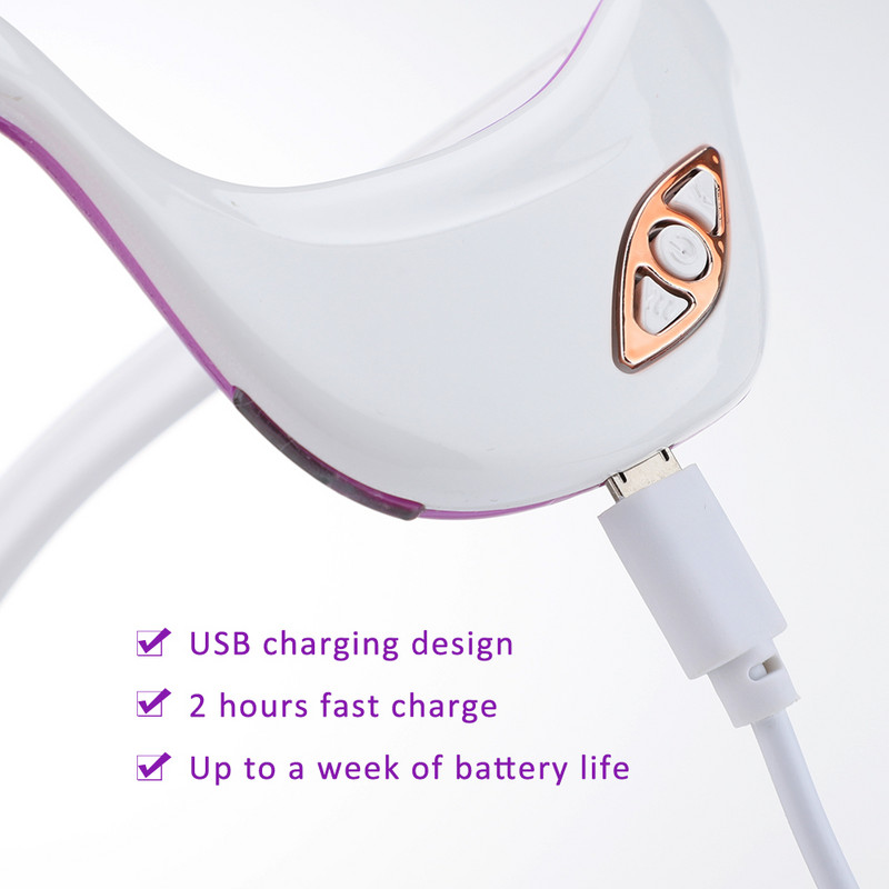 Ms Dear Eye Massager 3D elektromos arcmasszázs pulzáló forró kompressziós mikroáram vibrációs újratölthető a Smart Eye Beauty maszkhoz