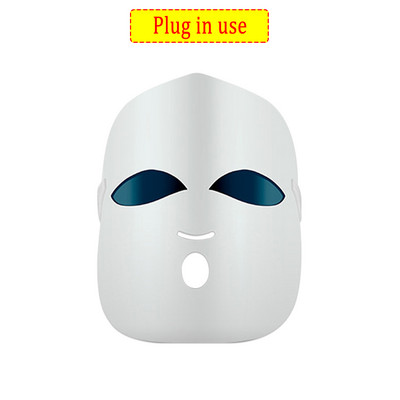 Újratölthető Led Arcmaszk Anti Acne Therapy Whitening 3 Colors Fényterápiás ránctalanítás Bőrfiatalítás Arc Bőrápolás