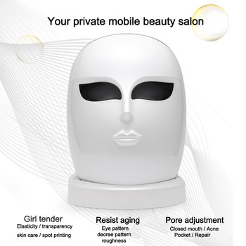 Wakeforyou Face Instrument Μάσκα προσώπου Photon Therapy 1200pcs LEDs Αναζωογόνηση δέρματος λαιμού κατά της ακμής Θεραπεία ομορφιάς ρυτίδων