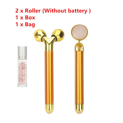 24k Gold Energy Beauty Bar arc görgős masszírozó arc karcsúsító ránctalanító lift bőrfeszesítő ráncos bot bőrápoló eszköz