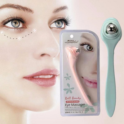 Roller Ball Eye Massager 360 Degree Free Roller Dark Circles Remover Face Lift Massage Tools Anti-raukšles Grožio instrumentas