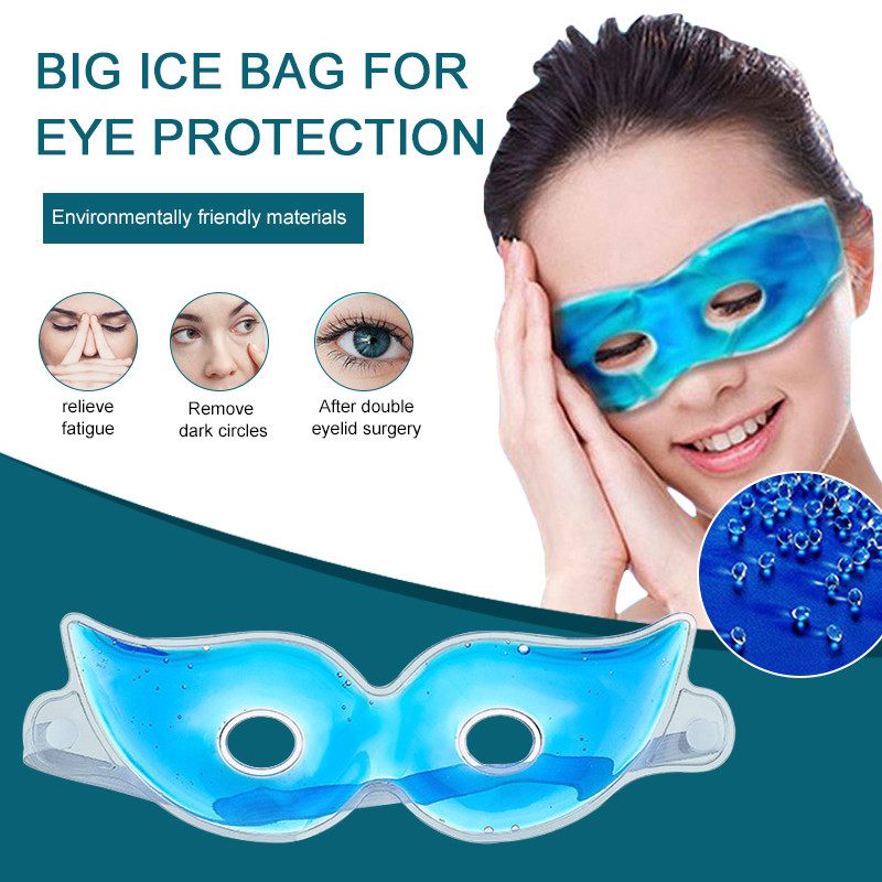 1db Gyümölcsjég borogatás szemmaszk fáradtság enyhítésére eltávolítja a fekete szemtáskákat Soft Beauty Sleeping Gel Eye Patch Beauty Tool