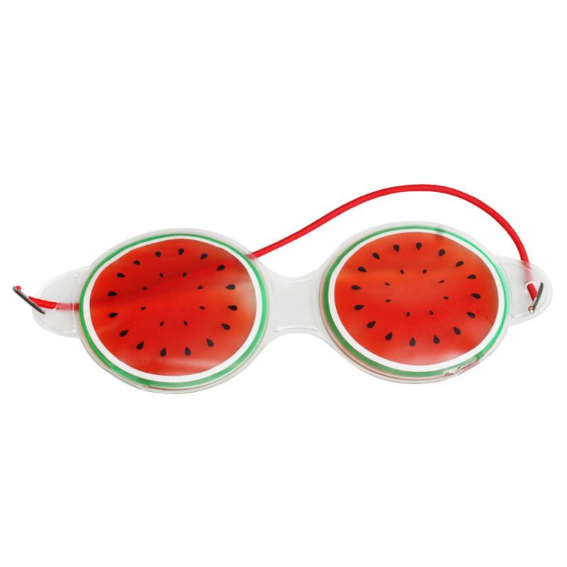 1db Gyümölcsjég borogatás szemmaszk fáradtság enyhítésére eltávolítja a fekete szemtáskákat Soft Beauty Sleeping Gel Eye Patch Beauty Tool