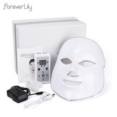 BOX-7 Colors LED Facial Beauty Mask Photon Therapy Bőrfiatalító Arc Akne Kezelés Otthoni használatra LED Light Bőrápoló SPA Szalon
