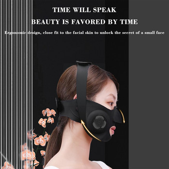EMS V-Shape Face Lifting Massager Face Slimming Mask Double Reduce Lift Faces Wrinkle Up Anti Belt Cheek Chin Beauty Device L8J1
