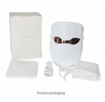 3 цвята инструмент за маска за лице LED маска за лице Фотонна терапия против акне премахване на бръчки Красота Бяла домашна употреба Инструменти за грижа за кожата