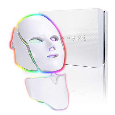 7 цвята LED маска Face Light Therapy Facial Treatment Mask Red Light Therapy LED Face Anti Wrinkle Acne Skin Stegning Device