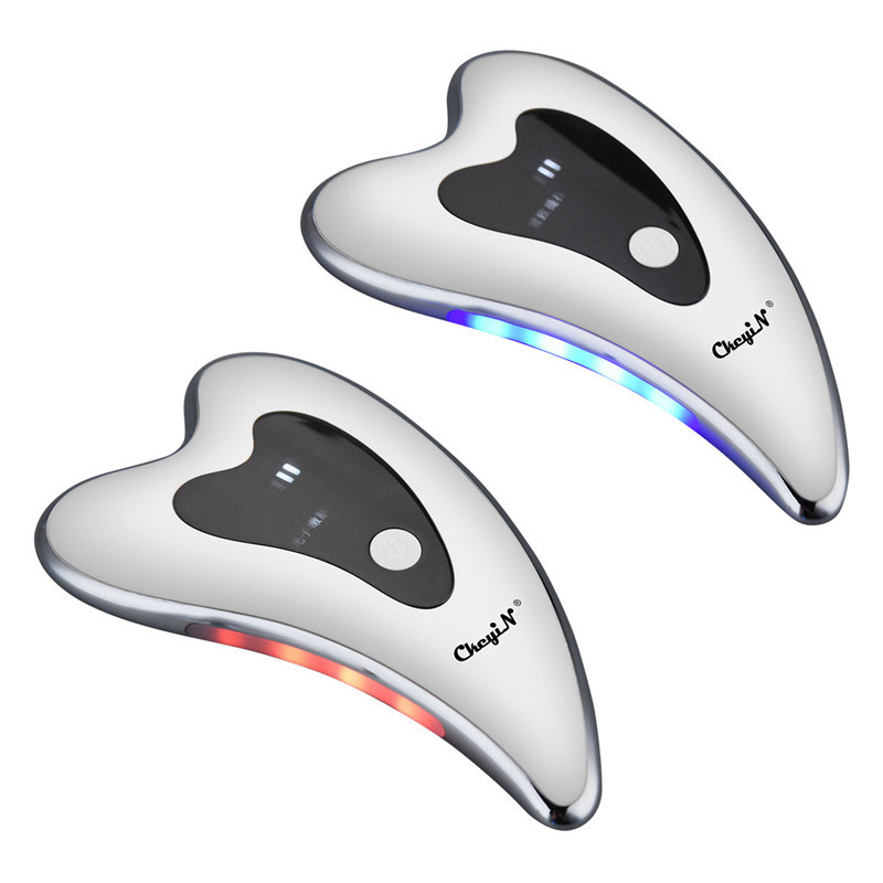USB LED foton arc karcsúsító elektromos guasha kaparó masszírozó Anti Age vibráló kacskaringó eltávolító arc lifting bőrfiatalítás