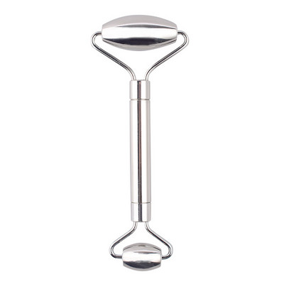 Μασάζ προσώπου Face Roller Gua Sha Scraper Double Heads Metal Roller Skin Care Massage for Face Neck Body