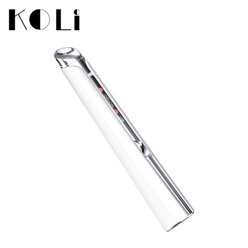 KOLI elektromos szemmasszírozó pálca Újratölthető szem toll eszköz Csökkenti a sötét karikákat, fokozza a keringést Sonic Vibration Magic Stick