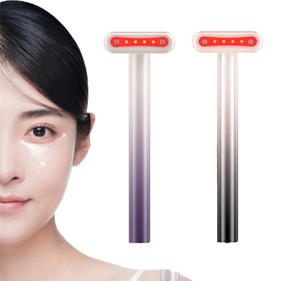 EMS Terapia cu lumină roșie Masaj pentru ochi Compresă fierbinte Elimina cearcănele Relaxează Ochii obosiți Antirid Lifting facial Îngrijirea ochilor Baghetă de frumusețe