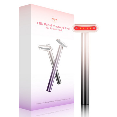 EMS Red Light Therapy Eye Massager Forró tömörítés Távolítsa el a sötét karikákat Lazítsa el a fáradt szemeket Ránctalanító Arcfelvarrás Szemkörnyékápoló Szépségpálca