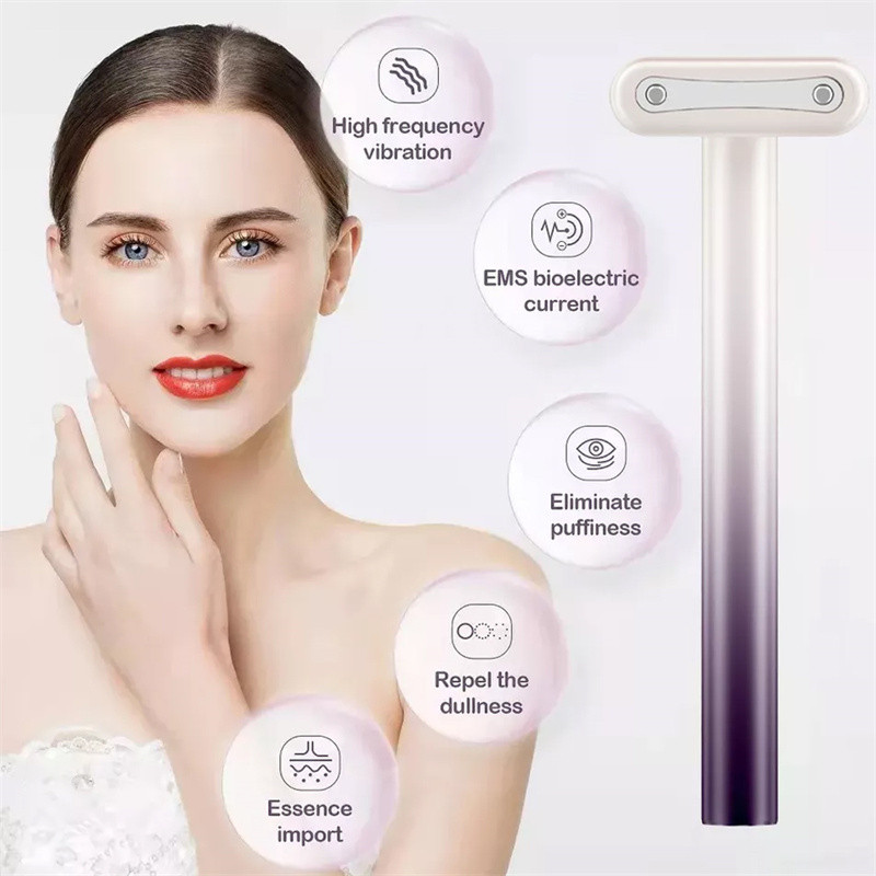 EMS Red Light Therapy Eye Massager Forró tömörítés Távolítsa el a sötét karikákat Lazítsa el a fáradt szemeket Ránctalanító Arcfelvarrás Szemkörnyékápoló Szépségpálca