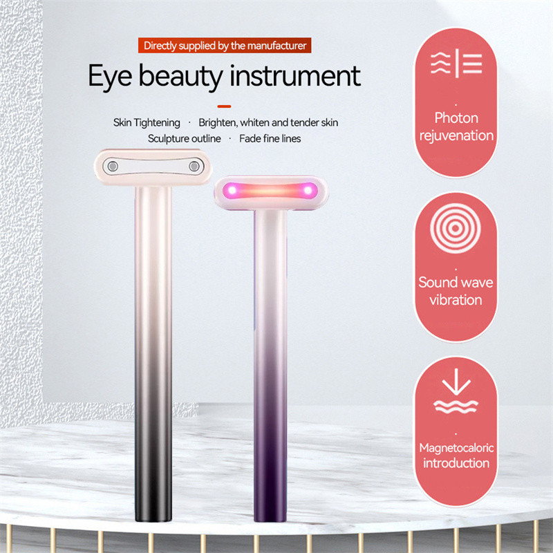 EMS Red Light Therapy Eye Massager Forró tömörítés Távolítsa el a sötét karikákat Lazítsa el a fáradt szemeket Ránctalanító Arcfelvarrás Szemkörnyékápoló Szépségpálca