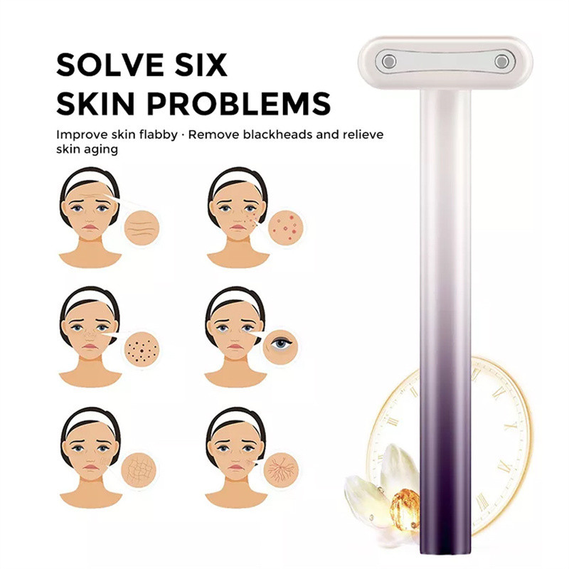 EMS Red Light Therapy Eye Massager Forró tömörítés Távolítsa el a sötét karikákat Lazítsa el a fáradt szemeket Ránctalanító Arcfelvarrás Szemkörnyékápoló Szépségpálca