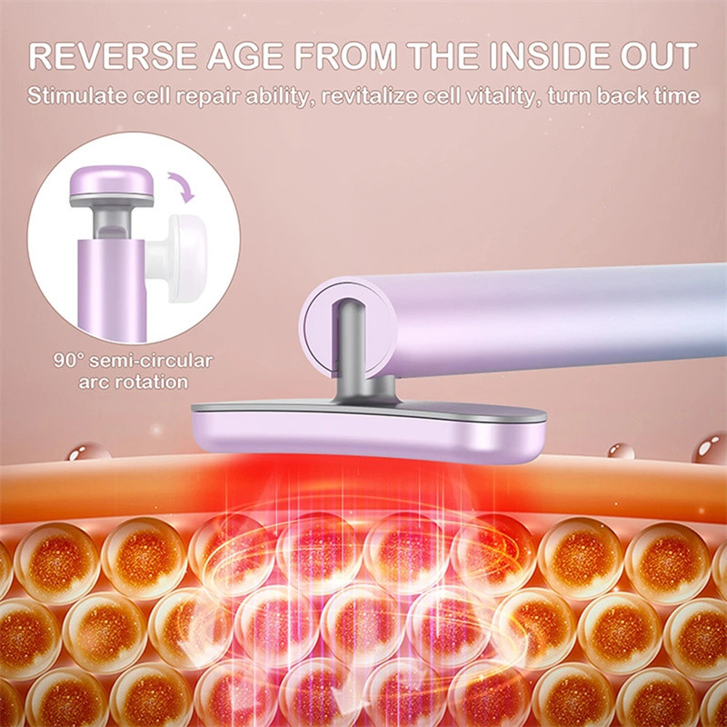 EMS Red Light Therapy Eye Massager Forró tömörítés Távolítsa el a sötét karikákat Lazítsa el a fáradt szemeket Ránctalanító Arcfelvarrás Szemkörnyékápoló Szépségpálca