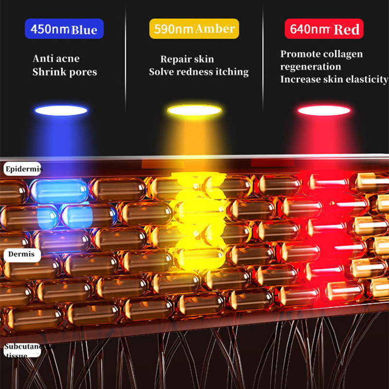 2023 Infraraudonųjų spindulių Iight Therapy veido kaukė Lanksti silikoninė kaukė Rejuvenecimiento veido terapinė kaukė Pdt Anti Wrinkle Machine