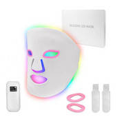 New Arrival Soft Silicone LED Mask 7 Color Led Therapy Photon Maszk Nyak Arc Masszírozó Bőrfiatalítás Anti Akne Ránc