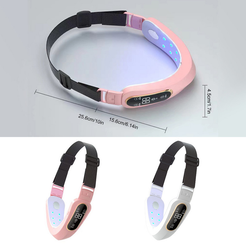 Arc emelő eszköz 12 Gear LED arc karcsúsító vibrációs masszírozó dupla állú V-alakú arc emelő arc